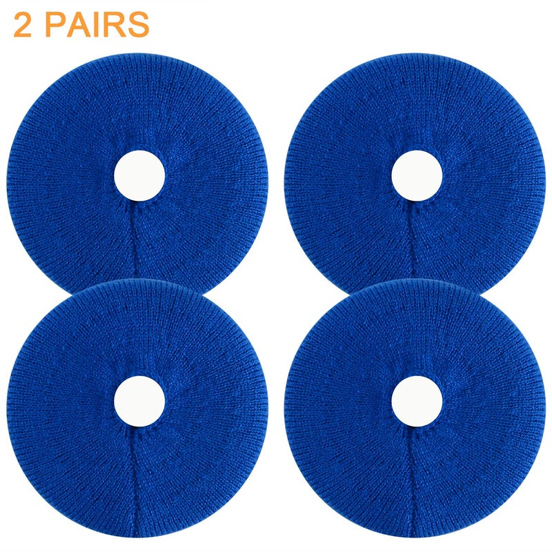 JARMOR Earpads Sweater Cover Protectors with Knit Fabric for Beats Solo 3/2, Solo HD/Mixr/EP Headphones and Other Headsets with 1.57-3.14 Inches Ear Cushions [ 2 Pairs ](Blue) - Image 4